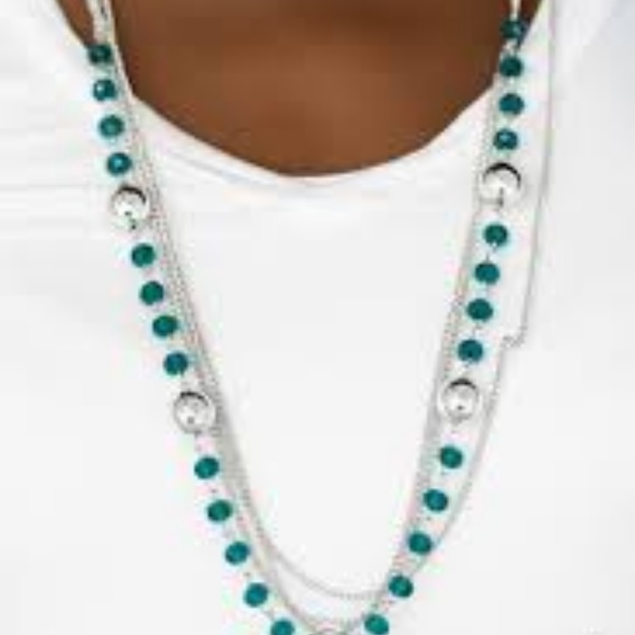 paparazzi Jewelry - High Standards - Blue Necklace Set paparazzi Jewelry - High Standards - Blue Necklace Set